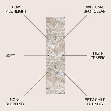 Swirl Marbled Abstract Area Rug